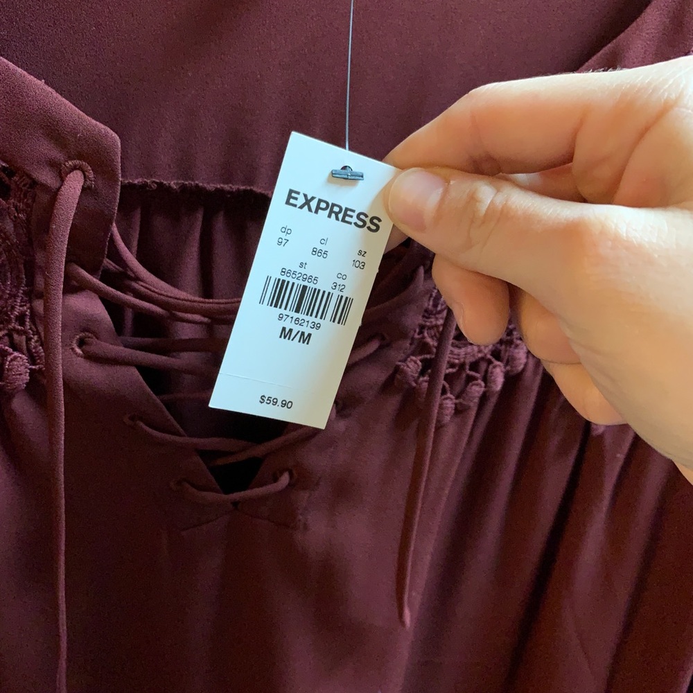 Maroon blouse - Picture 2 of 3